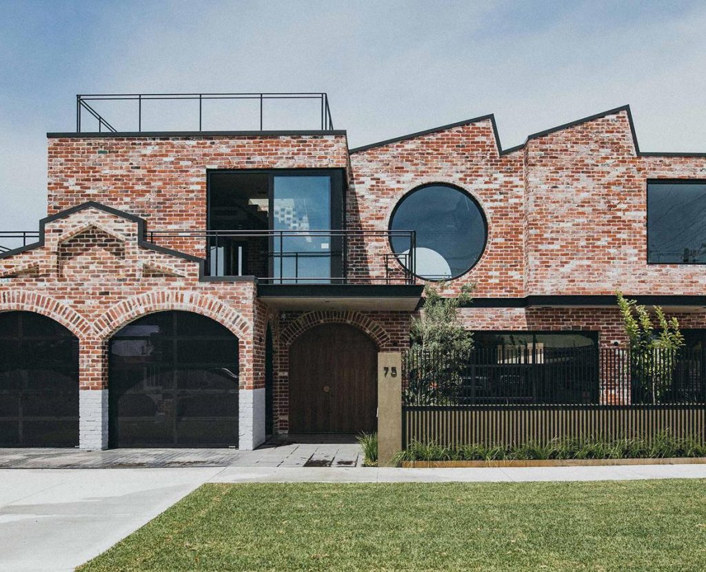 This industrial-style brick house in Perth is inspired by heritage factories