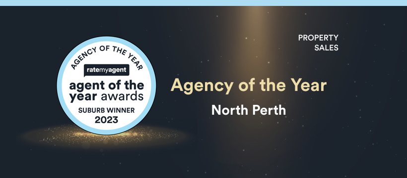 Paragon Property Wins RateMyAgent’s 2023  North Perth Agency of the Year Award